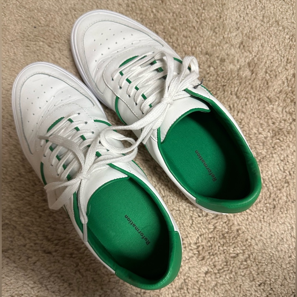 Reformation Harlow Leather Sneaker
